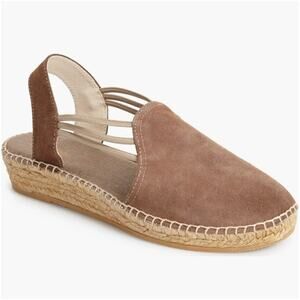 Toni Pons Nuria Espadrille Flat 42 11.5 Tan Beige Coastal Travel Beach Resort
